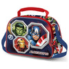 Bolsa portameriendas 3D Avengers Marvel con Hulk, Capitán América e Iron Man