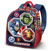 Mochila Avengers Marvel azul y roja con Capitán América, Hulk e Iron Man