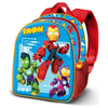 Mochila 3D Iron Man Friends Marvel azul y roja