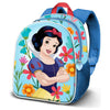 Mochila 3D de Blancanieves Disney con flores de colores