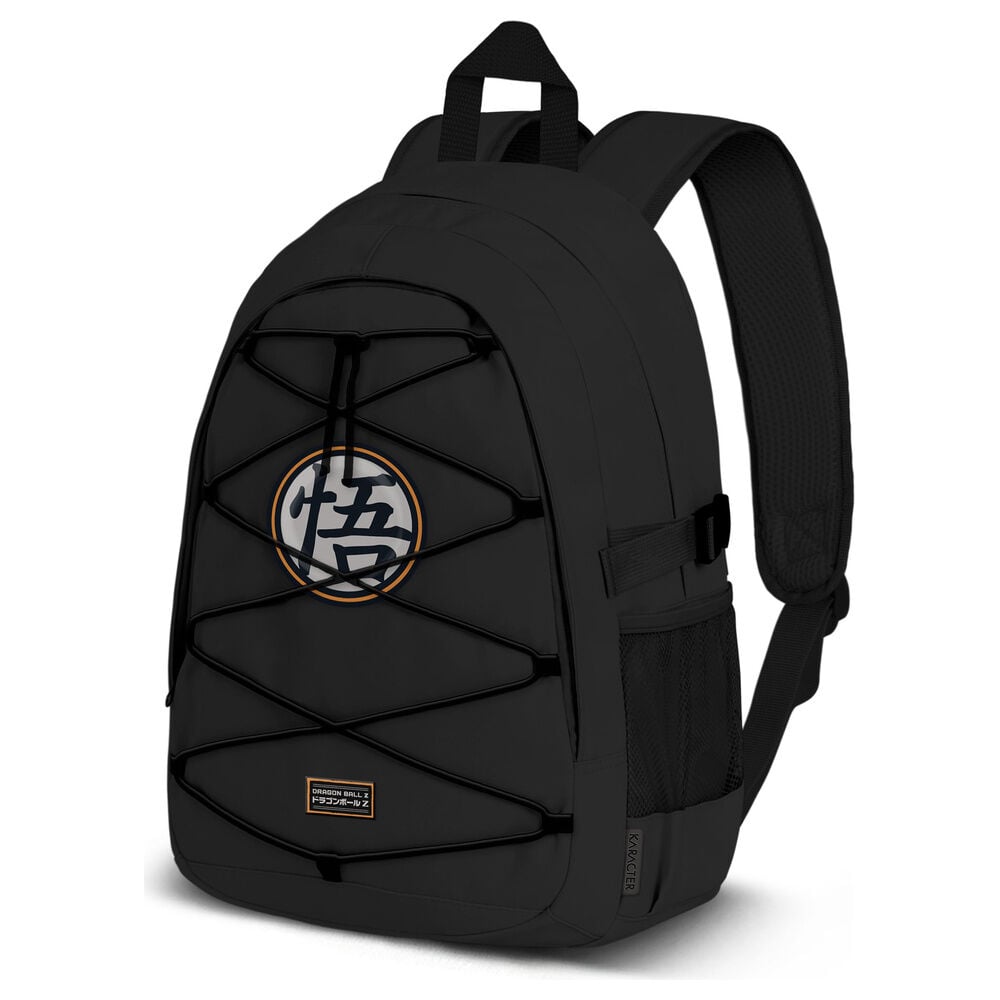 Mochila negra Dragon Ball Z de 44 cm con cordón frontal