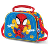 Bolsa portameriendas 3D de Spiderman Marvel azul y roja