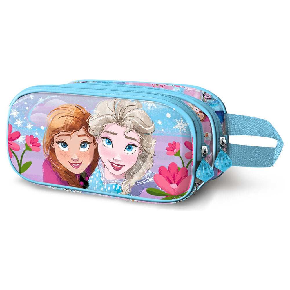 Portatodo 3D azul de Frozen Disney con Anna y Elsa