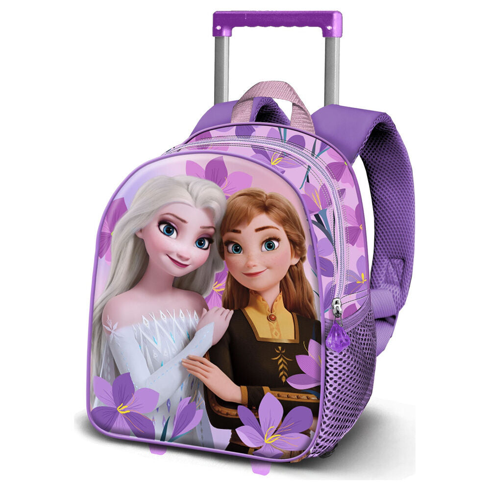 Trolley 3D violeta de Frozen con Elsa y Anna