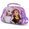 Bolsa portameriendas 3D violeta de Frozen con Elsa y Anna