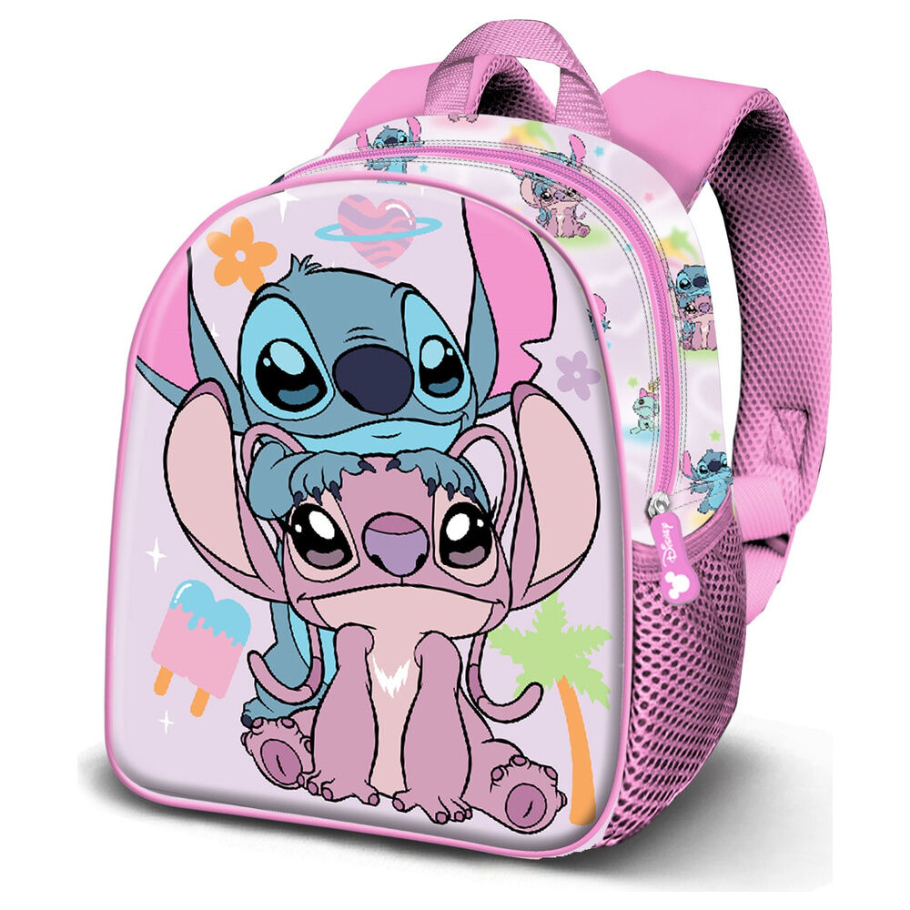Mochila rosa Disney de Stitch y Angel de 40 cm