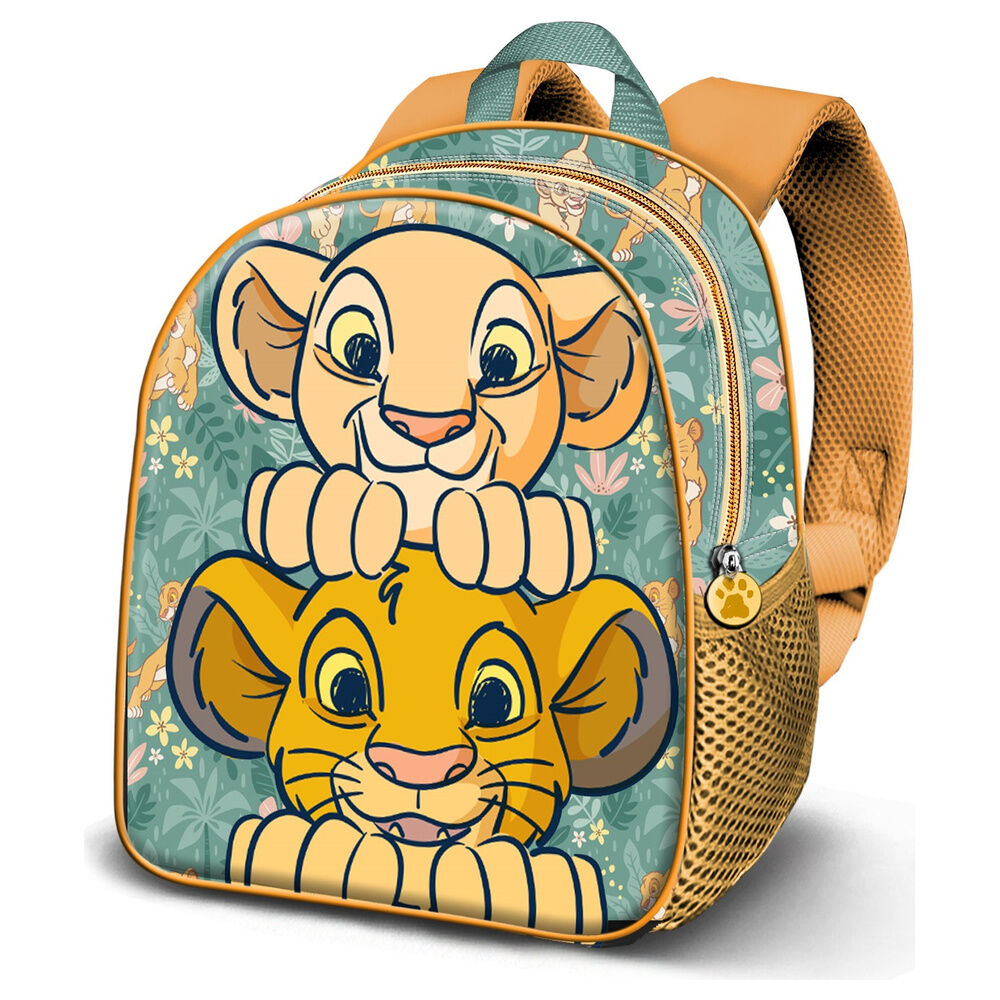 Mochila 3D Disney de El Rey León con personajes en el frontal