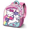 Mochila Unicorn Hello Kitty rosa con arcoíris y unicornio