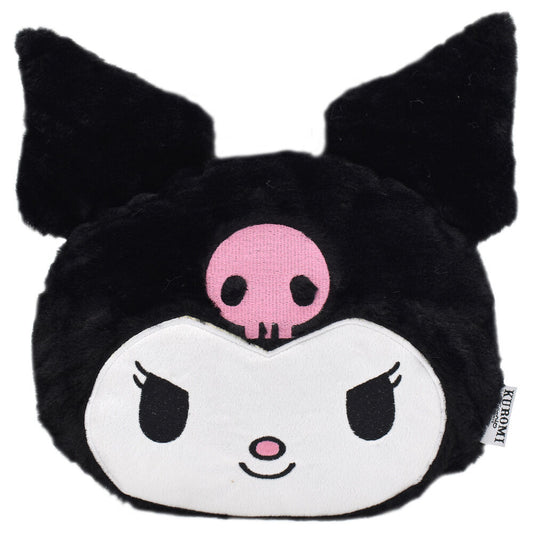 Peluche bolsa de agua caliente de Kuromi negro y rosa