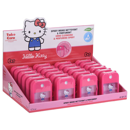 Spray de manos Hello Kitty de 35 ml en envase rosa