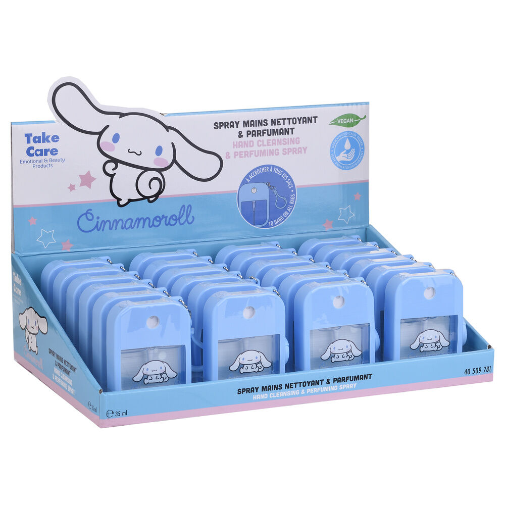 Spray de manos Cinnamoroll Hello Kitty azul de 35 ml