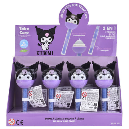 Bálsamo labial y brillo 2 en 1 de Kuromi en diseño morado - 2