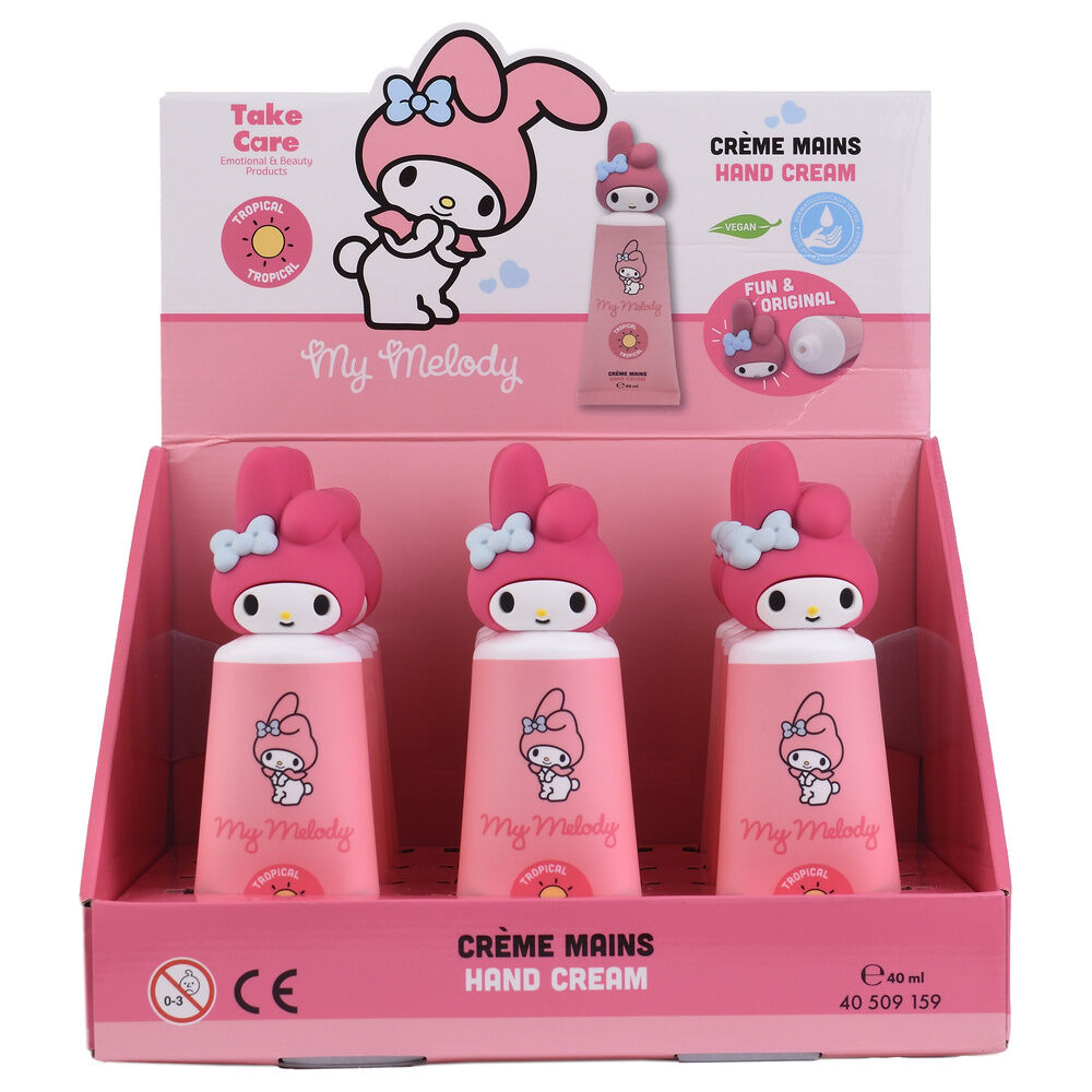 Crema de manos My Melody de 40 ml con envase rosa y tapón decorativo - 2