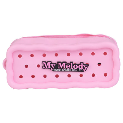 Portatodo rosa de silicona My Melody con cremallera