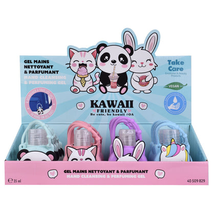 Gel desinfectante de manos Kawaii TAKE CARE de 35 ml con asa y diseño surtido