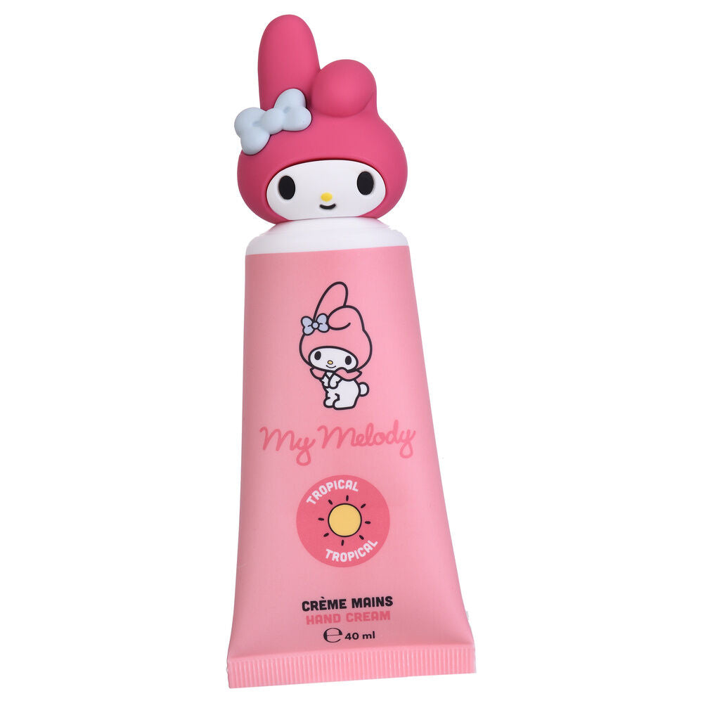 Crema de manos My Melody de 40 ml con envase rosa y tapón decorativo - 3