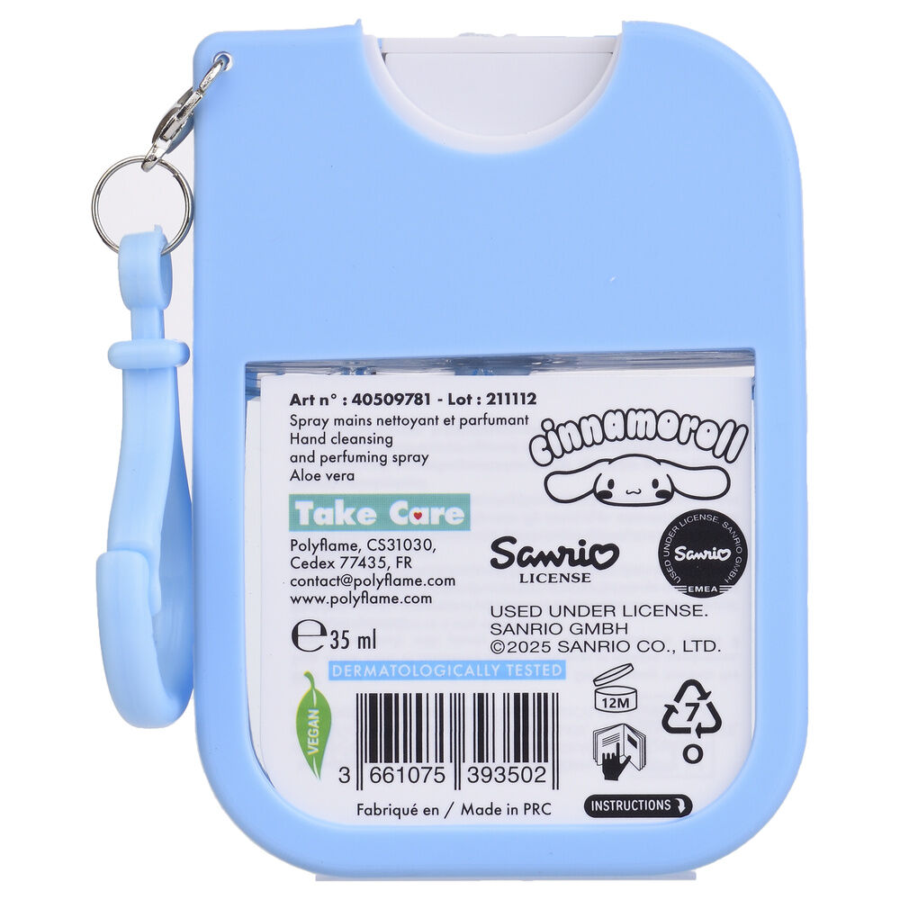 Spray de manos Cinnamoroll Hello Kitty azul de 35 ml - 4