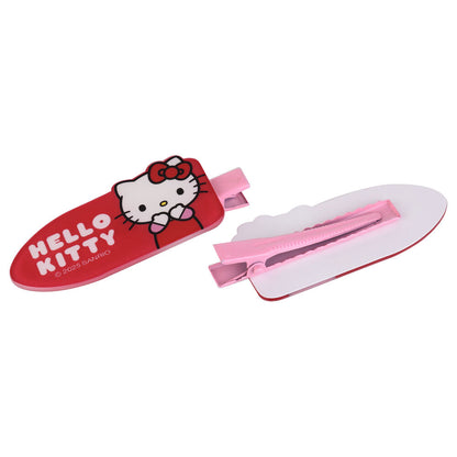 Blíster con dos pinzas para el pelo rojas de Hello Kitty - 3