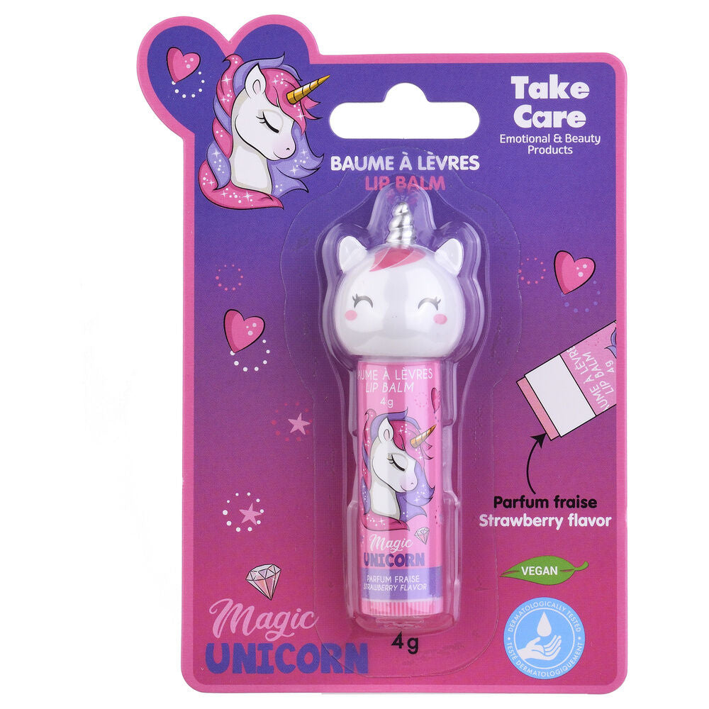 Bálsamo labial Take Care con diseño de unicornio - 3