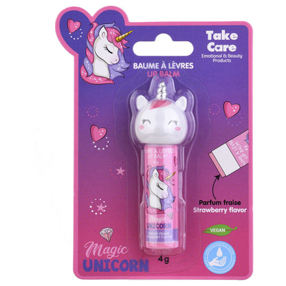 Bálsamo labial Take Care con diseño de unicornio - 3