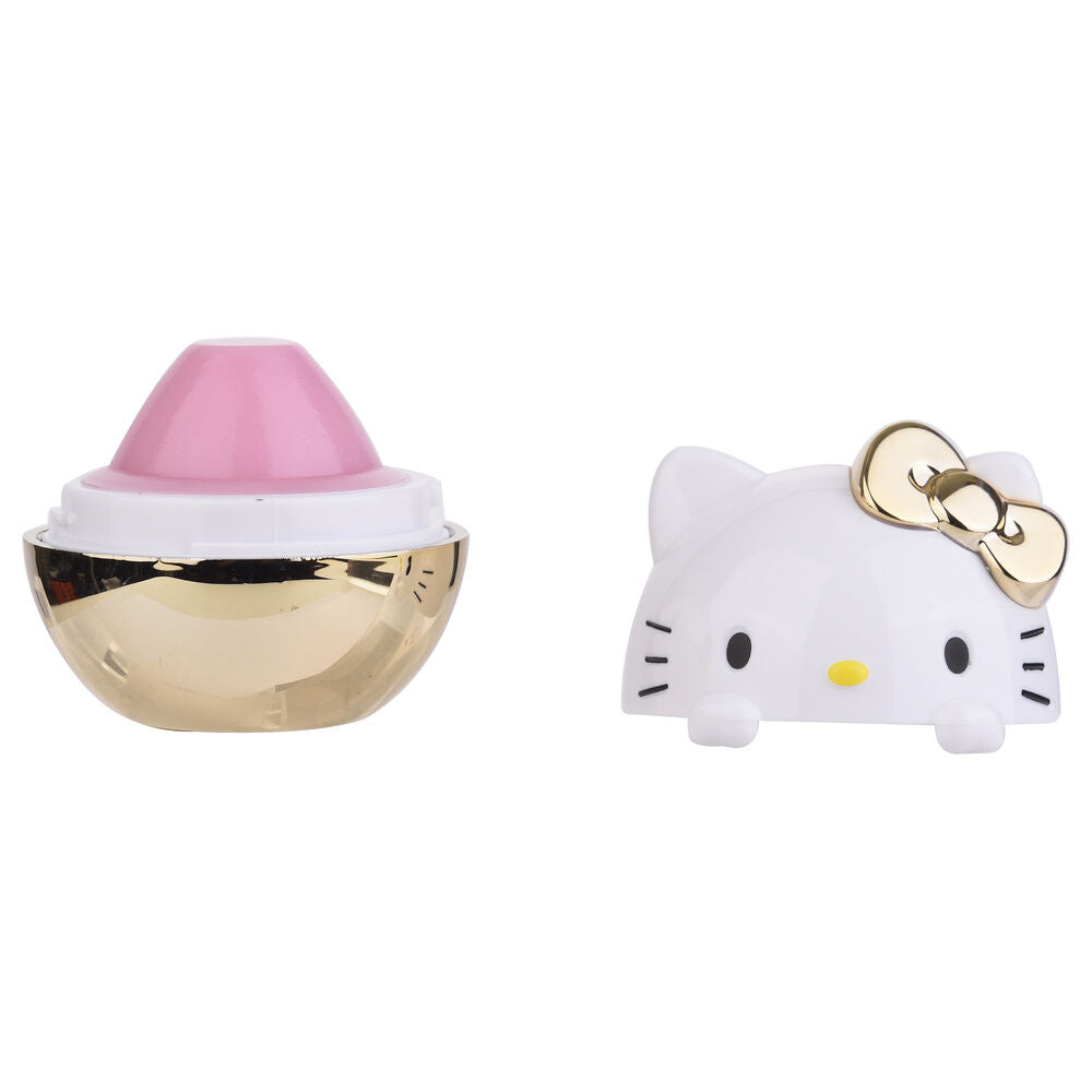 Bálsamo labial 3D Hello Kitty con lazada dorada - 3