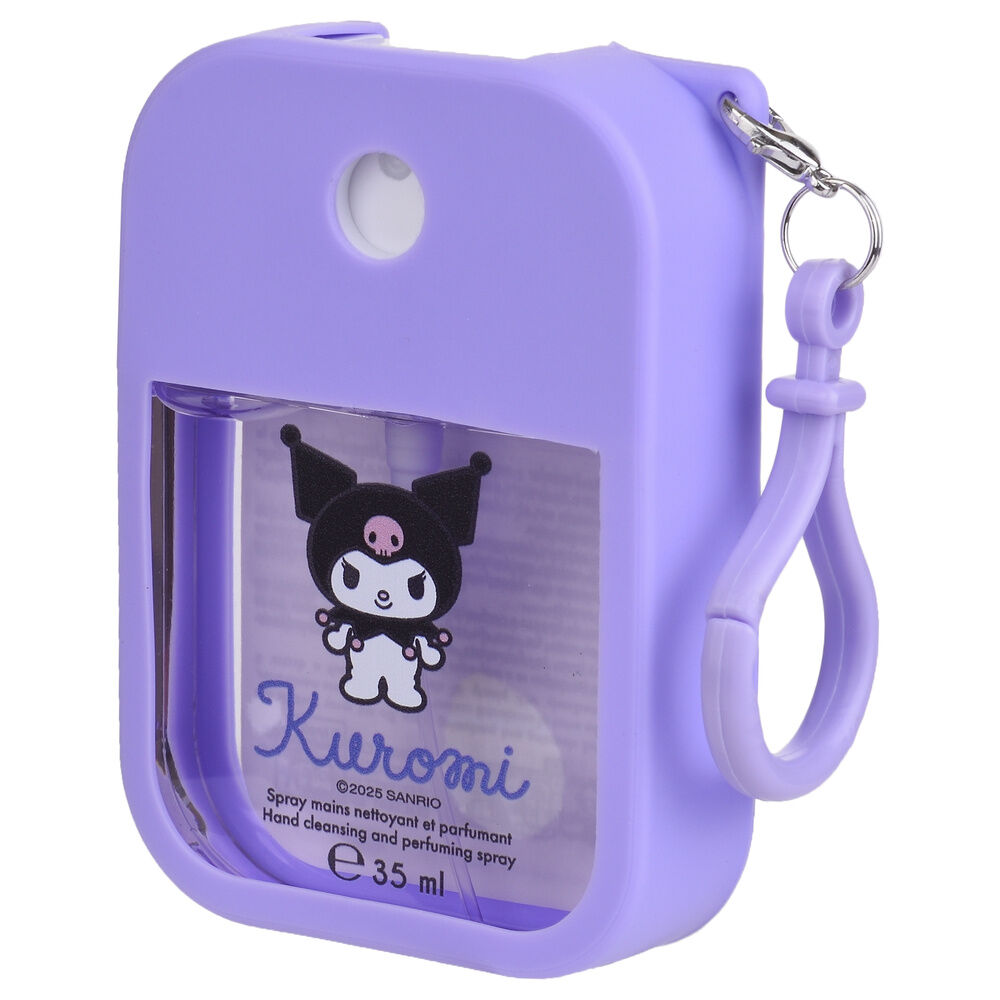 Spray de manos Kuromi lila de 35 ml con cadena - 5