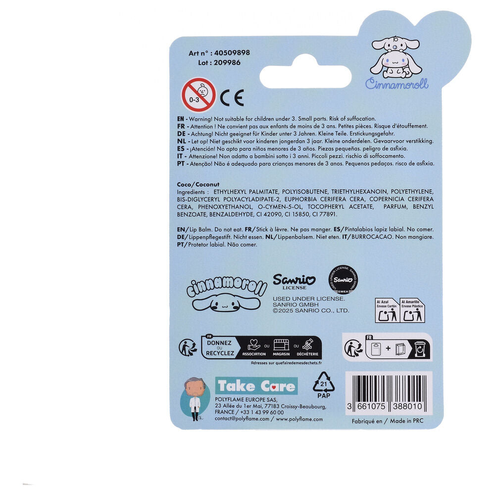 Bálsamo labial protector Cinnamoroll Take Care de 4 g - 4