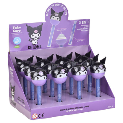 Bálsamo labial y brillo 2 en 1 de Kuromi en diseño morado - 8