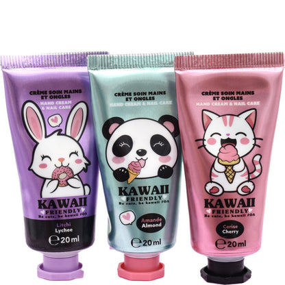 Set de tres cremas de manos y uñas Kawaii de 20 ml - 9