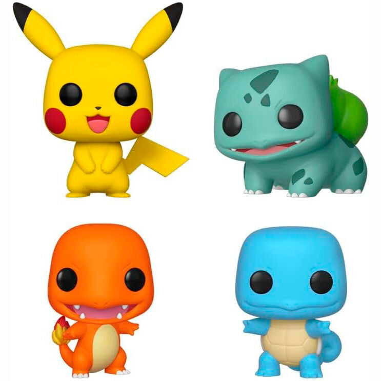 Blister FUNKO POP! Pokémon con Pikachu, Bulbasaur, Charmander y Squirtle - 2