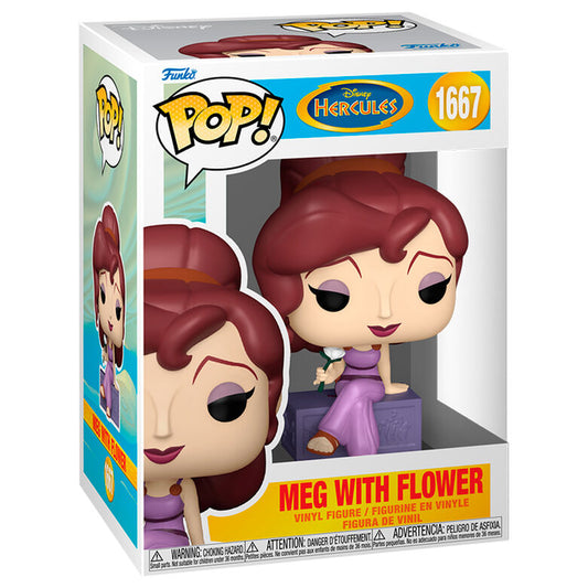 Figura Funko POP de Meg de Disney Hércules con flor blanca - 2