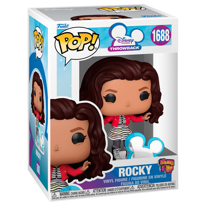 Figura Funko POP Disney Throwback Rocky con chaqueta roja y base de Mickey - 2