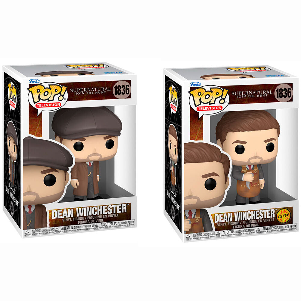 Figuras Funko POP de Dean Winchester de Supernatural, versión estándar y Chase