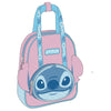 Mochila infantil de Stitch Disney azul y rosa con bolsillo frontal