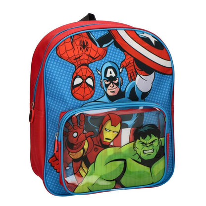 Mochila infantil CERDÁ de Los Vengadores Marvel en rojo y azul