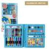 Estuche coloreable Sonic the Hedgehog abierto con materiales de papelería