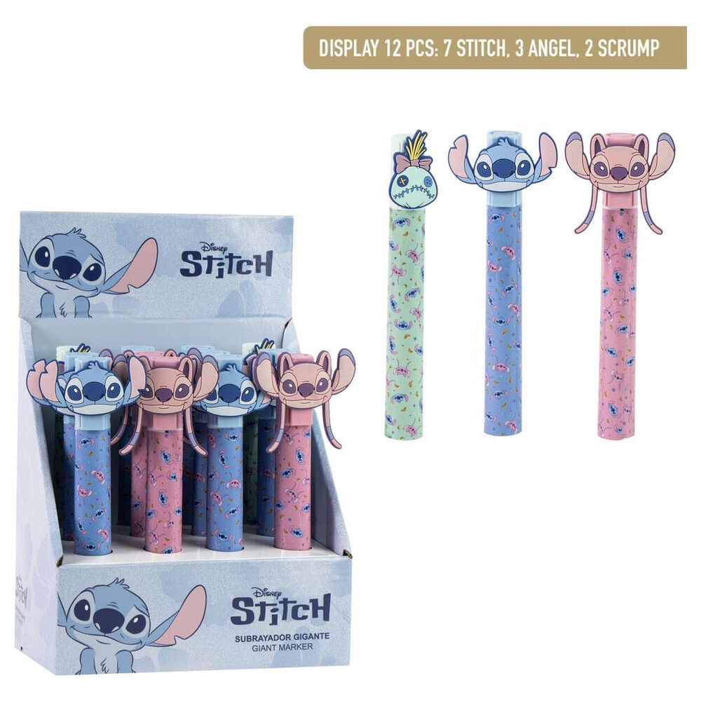 Expositor de subrayadores gigantes Stitch Disney surtidos