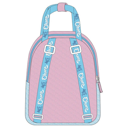 Mochila infantil de Stitch Disney azul y rosa con bolsillo frontal - 2