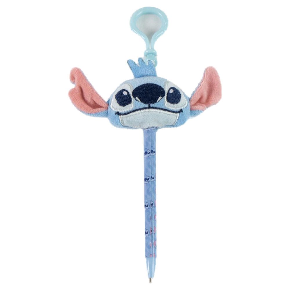 Llavero bolígrafo azul de Stitch Disney con adorno textil - 2