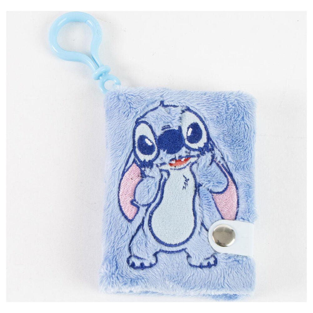 Llavero cuaderno azul de Stitch Disney con cubierta afelpada - 2