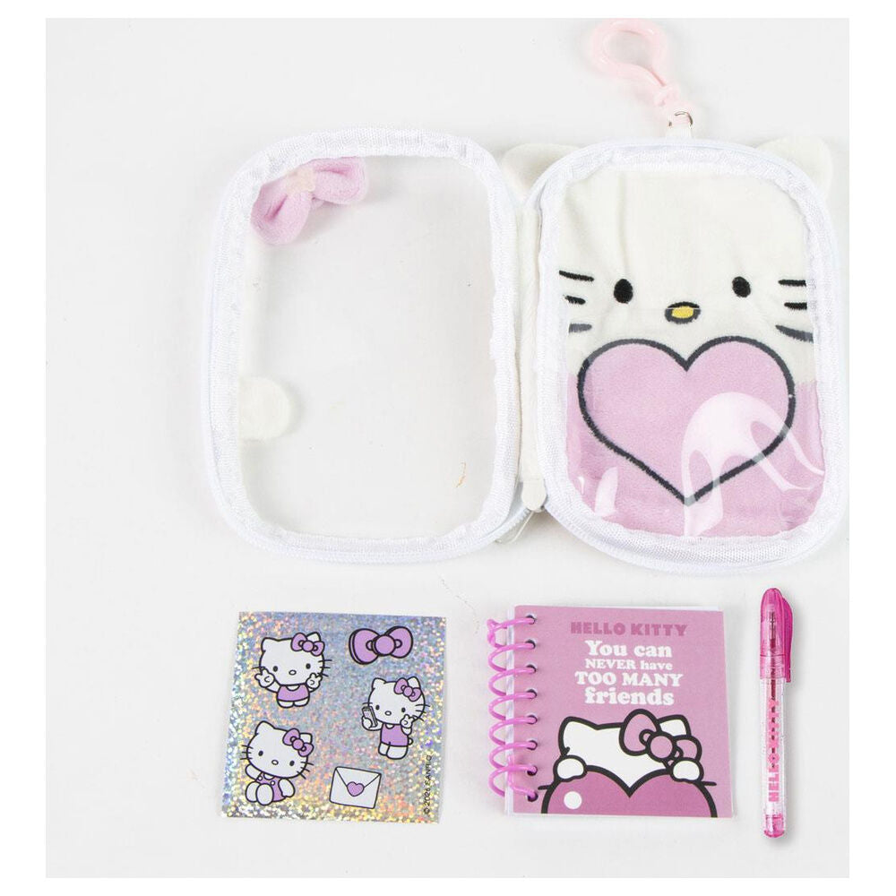 Set de papelería Hello Kitty con estuche, cuaderno y bolígrafo rosa - 2