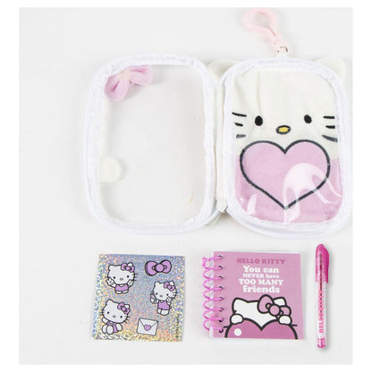 Set de papelería Hello Kitty con estuche, cuaderno y bolígrafo rosa - 2