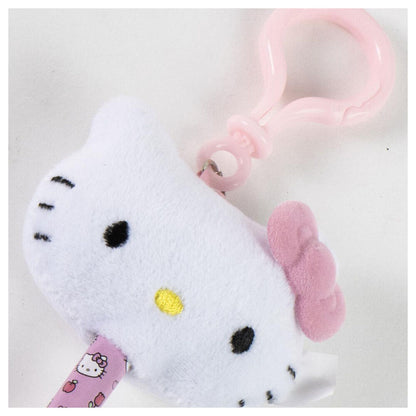 Llavero bolígrafo rosa de Hello Kitty con aro para colgar - 4