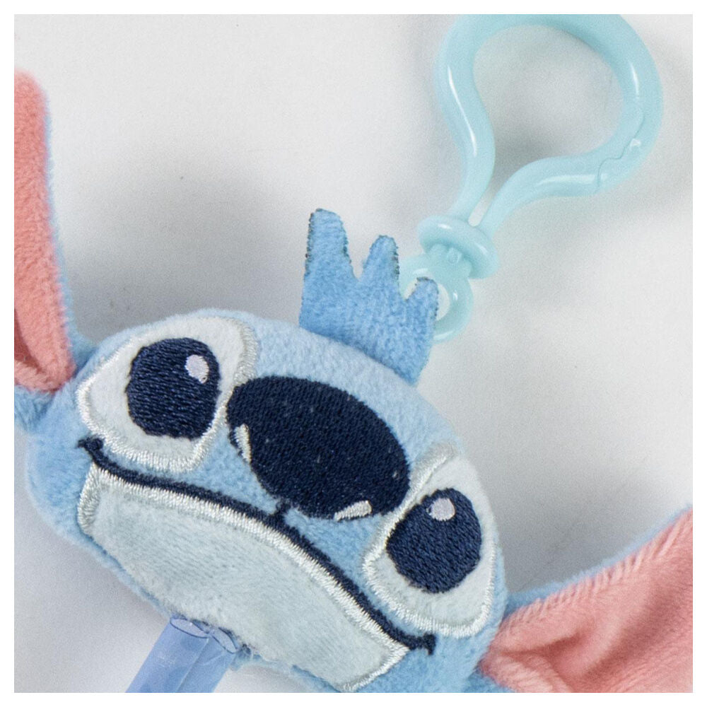 Llavero bolígrafo azul de Stitch Disney con adorno textil - 4