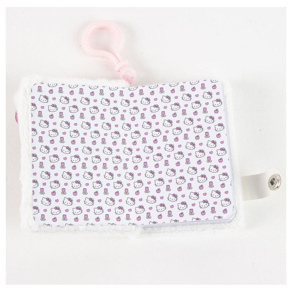 Llavero cuaderno Hello Kitty de CERDÁ con cubierta blanca y lazo rosa - 4