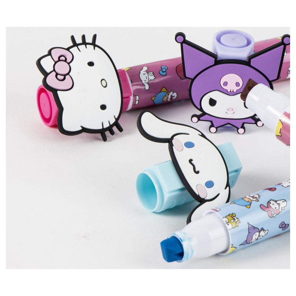 Subrayadores surtidos Hello Kitty y Friends con diseños de Kuromi, My Melody y Cinnamoroll - 4