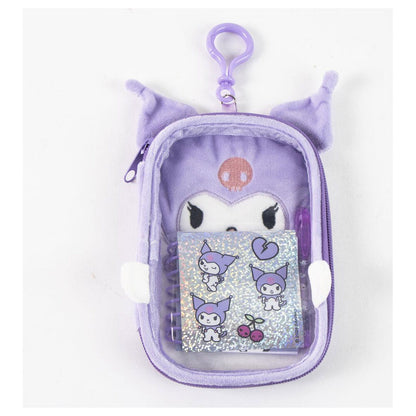 Set de papelería Kuromi morado con estuche, libreta y bolígrafo - 5