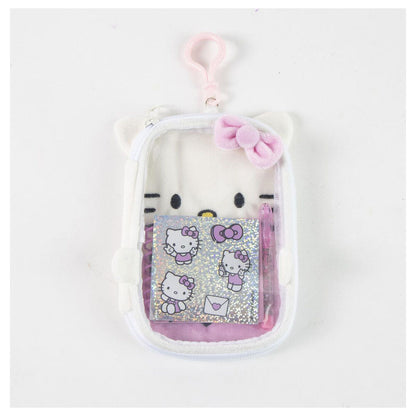 Set de papelería Hello Kitty con estuche, cuaderno y bolígrafo rosa - 5