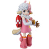 Figura Ichibansho de Atlas de One Piece con vestido rosa y accesorio rojo