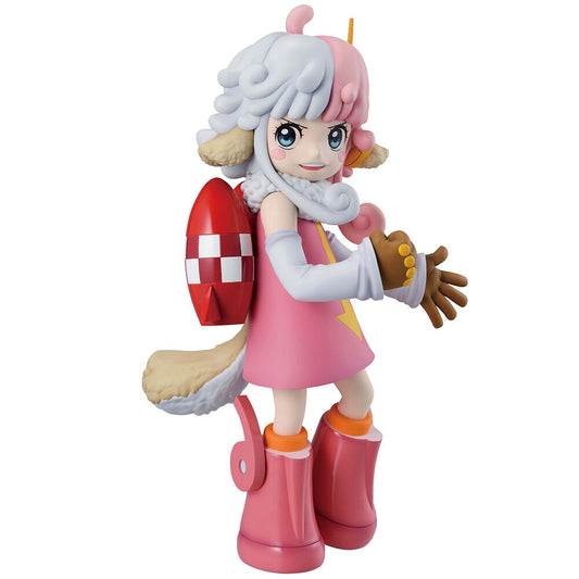 Figura Ichibansho de Atlas de One Piece con vestido rosa y accesorio rojo
